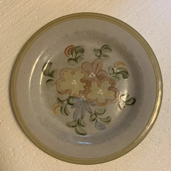 Replacement Louisville Pottery Hand Painted Flower 11” Plate - Made in USA - Picture 1 of 5